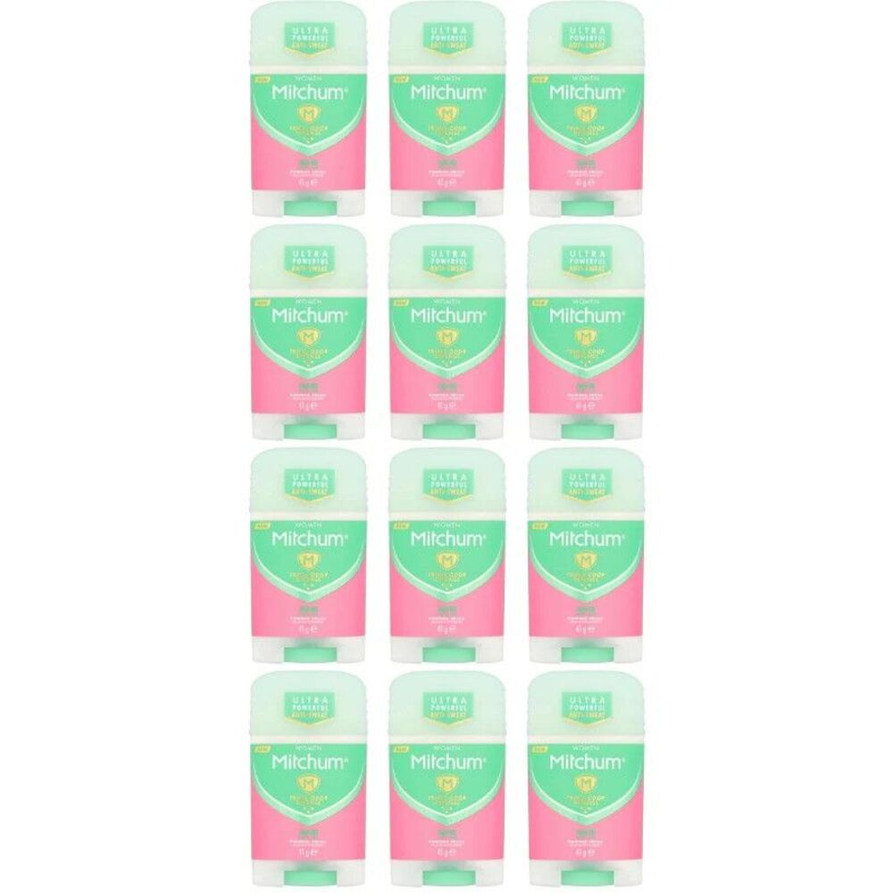 12-PACK Mitchum Deodorant Stick Powder Fresh 41 g